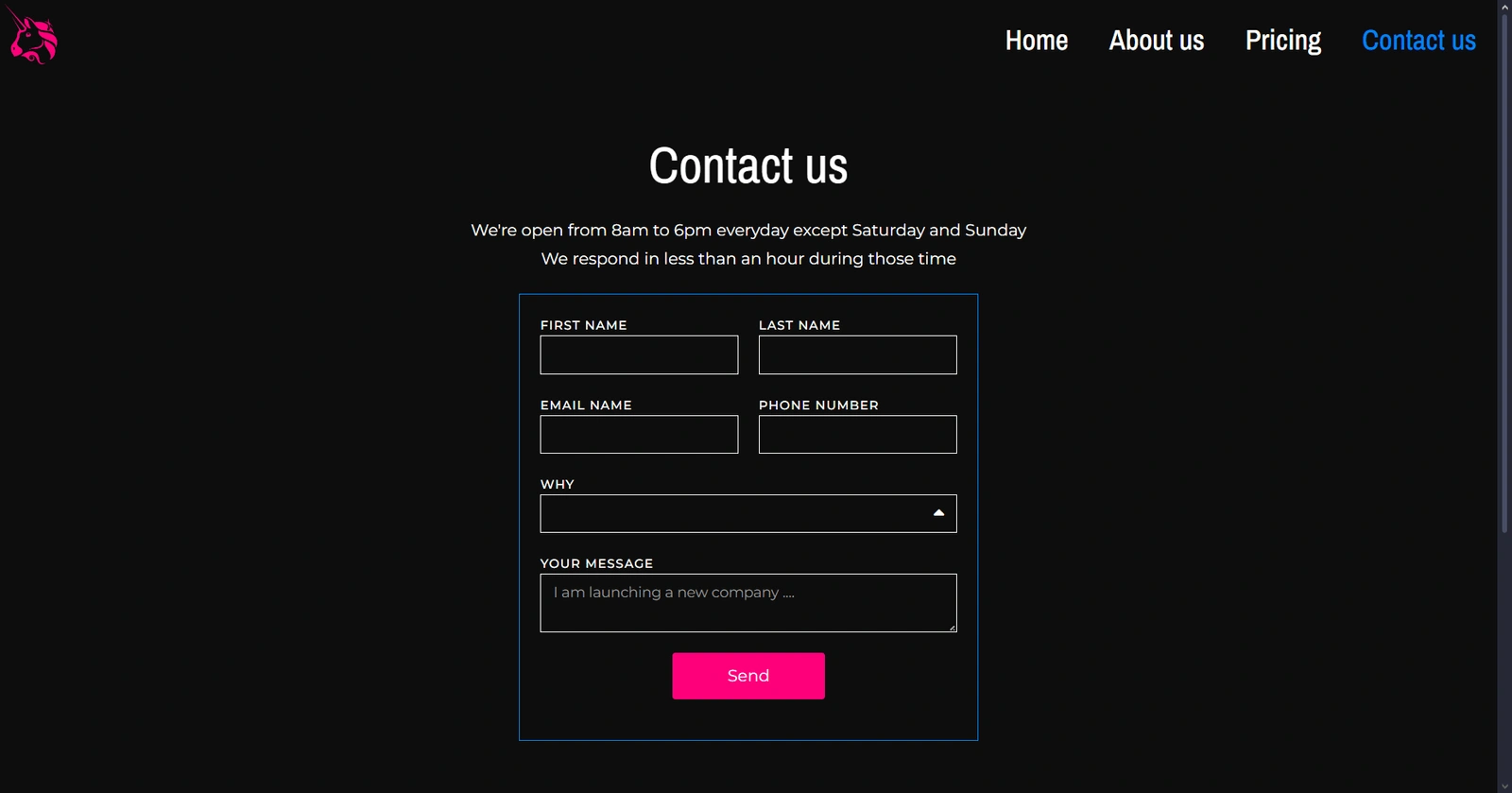 Contact us Communication agency