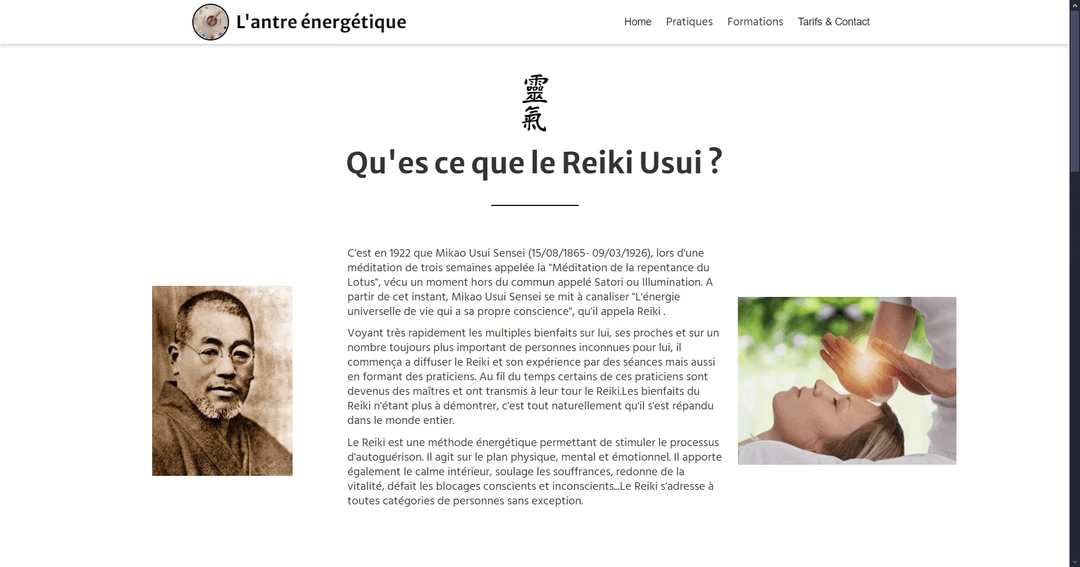 History reiki section