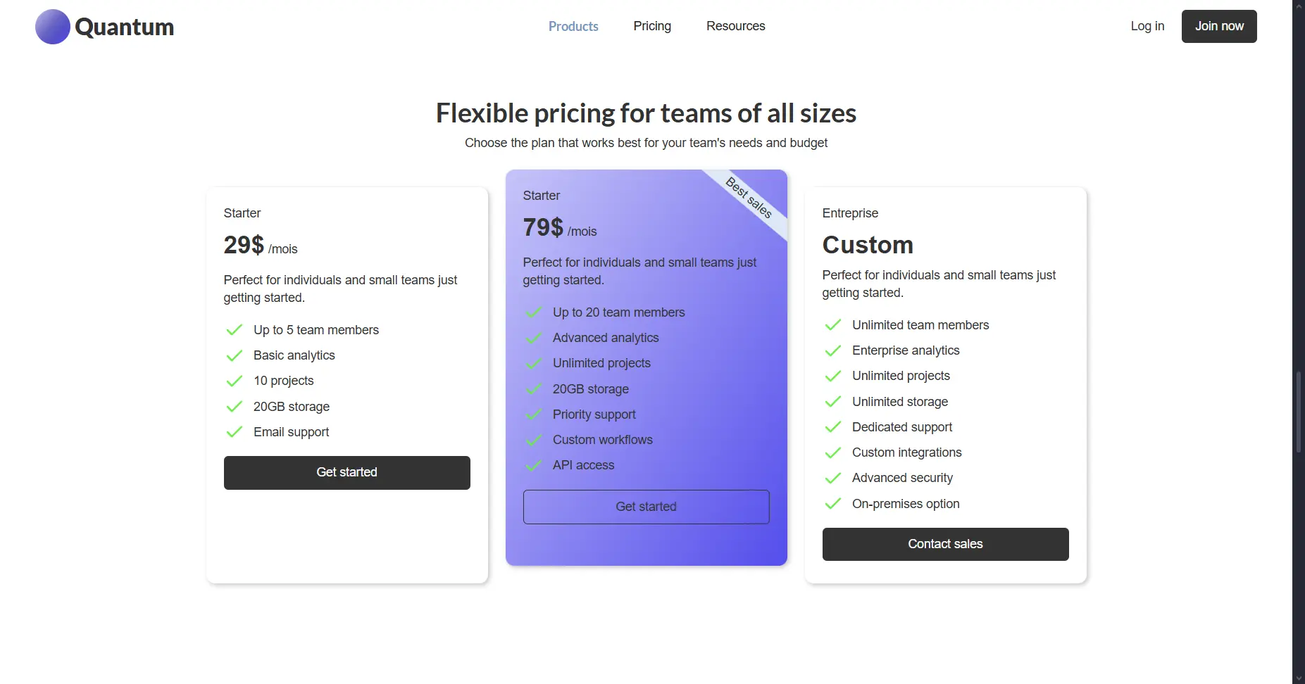 Princing Tech website